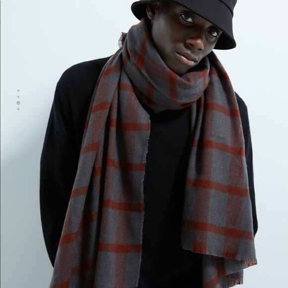 🎉Last price 🎉Zara Plaid scarf 🧣 - Picture 1 of 10